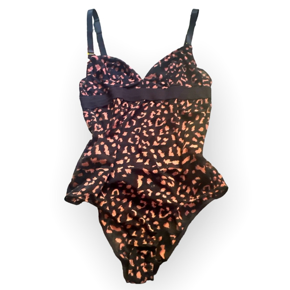 Stella McCartney‎ Marguerite Riding Bodysuit, Navy & Pink, Small